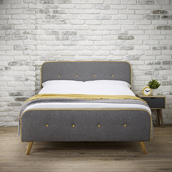 Zipcode Design Emelia Upholstered Bed Frame & Reviews Wayfair.co.uk